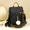 Color Block Backpack Women's Commuter Schoolbag Large Capacity Travel Backpack