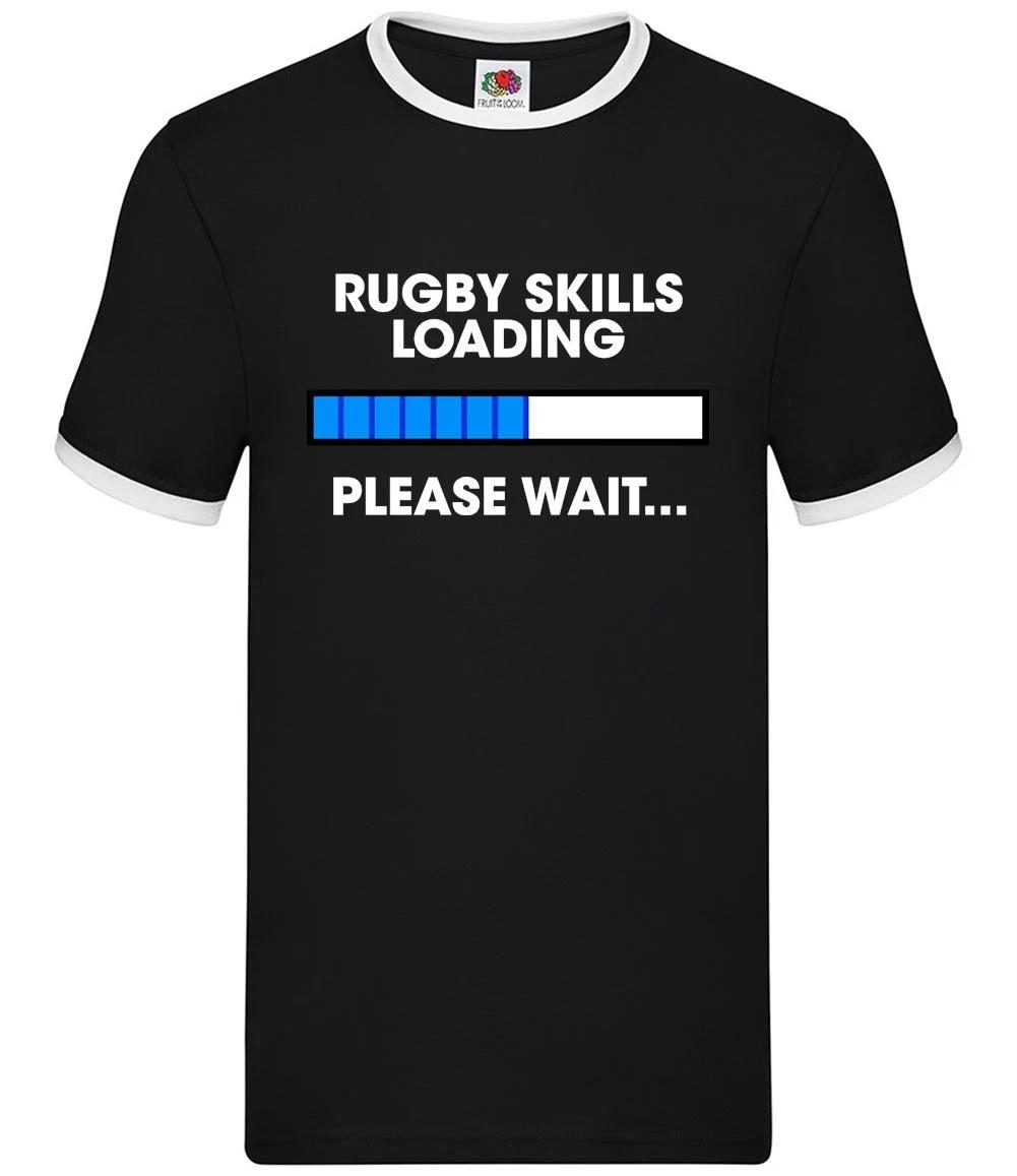 Rugby Skills Loading Please Wait - Mens Ringer - League Union Player XXL