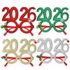 2026 Christmas Digital Funny Glasses Party Decoration New Year Photo Frame Eye Wear For Holiday Celebrations