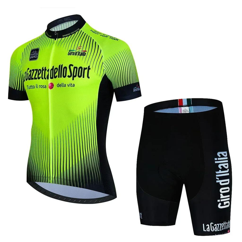 Prohlídka Itálie Cyklistické oblečení Cyklistický dres Set Letní Silniční kolo Krátký rukáv Cyklistické oblečení Pánské Mtb dres Set Sportovní oblečení
