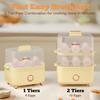 12 Egg Capacity Electric Egg Cooker for Hard Boiled Eggs, Soft, Medium, Poached Eggs, Food & Vegetable Steamer