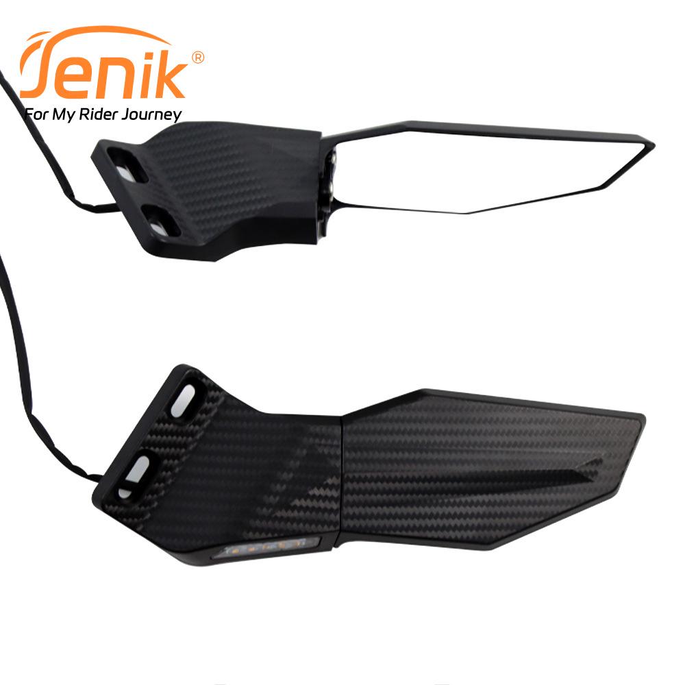 Kawasaki NINJA400/650 Foldable Rearview Mirror with Integrated Lights