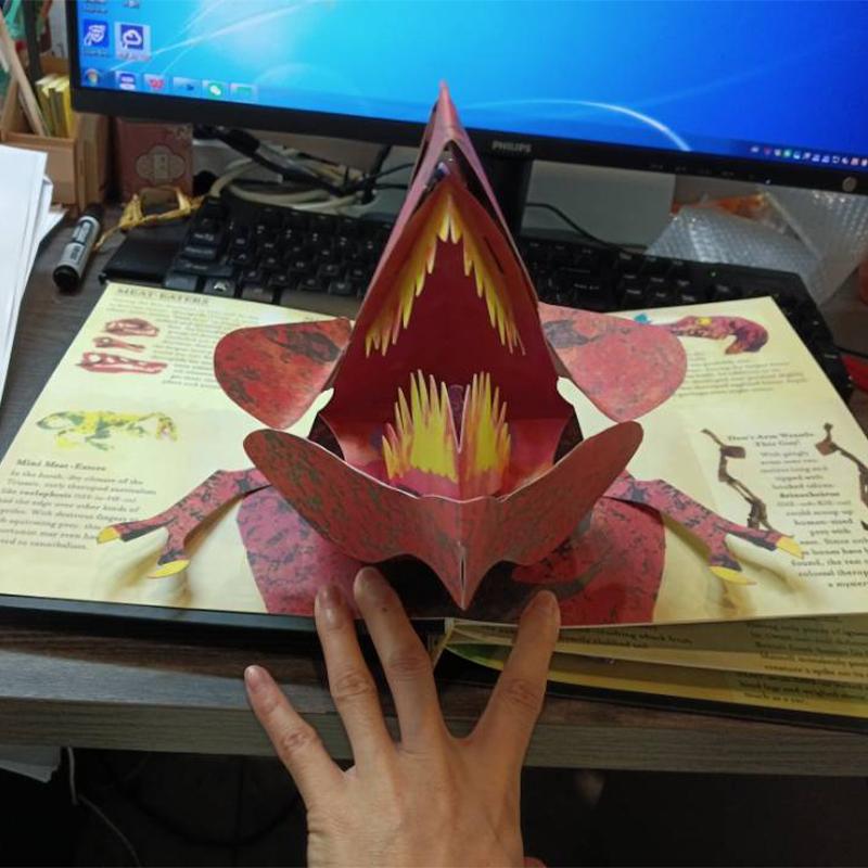 Dinosaur Encyclopedia 3D Book Prehistoric Dinosaur 3D Folding Book Children Encyclopedia As A Birthday Gift For Children