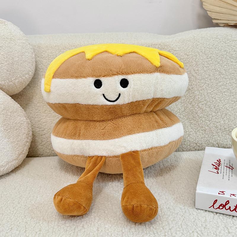 Oreiller en Peluche Alimentaire Mignon en Tissu Polyester Pour une Décoration d'Intérieur Cosy