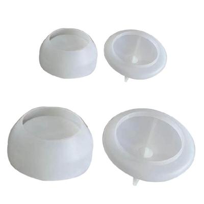 Jewelry Box Resins Molds Round Shape Storage Box with Lid Silicone Mould for Girl