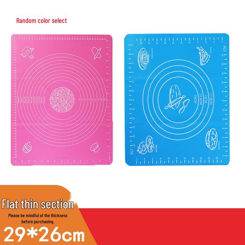 Non-Slip Food-Grade Silicone Kneading Mat and Rolling Pin Mat for Baking and Dining