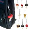 Keychains Funny Hanging Ropes Ornament Bag Outing Pendant Simulation Mushrooms Keyrings Creative Cute 1pc