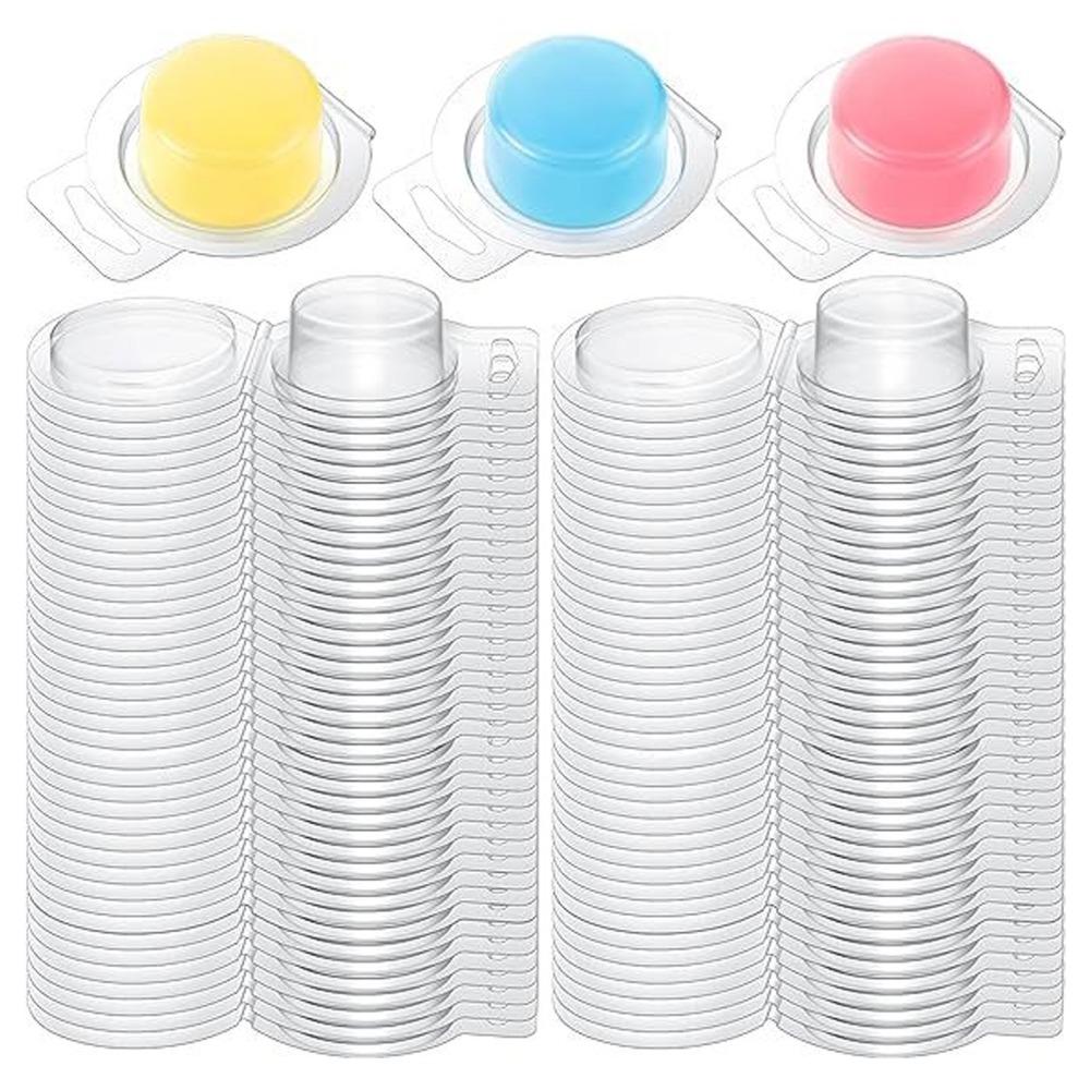 100Pcs Round shape design Clamshell Container 100 pieces per set Round Mold DIY candle crafting