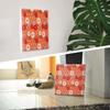 Japanese Kimono Floral and Geometric Fabric Wall Panel, 57 x 57 cm