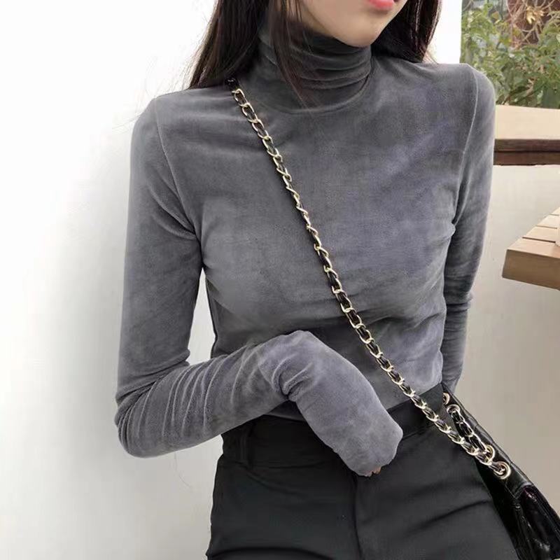 Women's Turtleneck Sweater Size Winter Top Female Solid Pullovers Long Sleeve Ladies Clothes