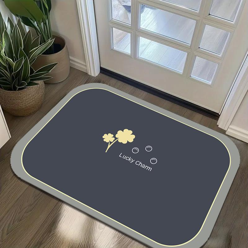 

Простой мягкий коврик из диатомовой грязи для ванной комнаты, нескользящий коврик для двери ванной комнаты, грязный и простой в уходе коврик для двери 60 * 90cm