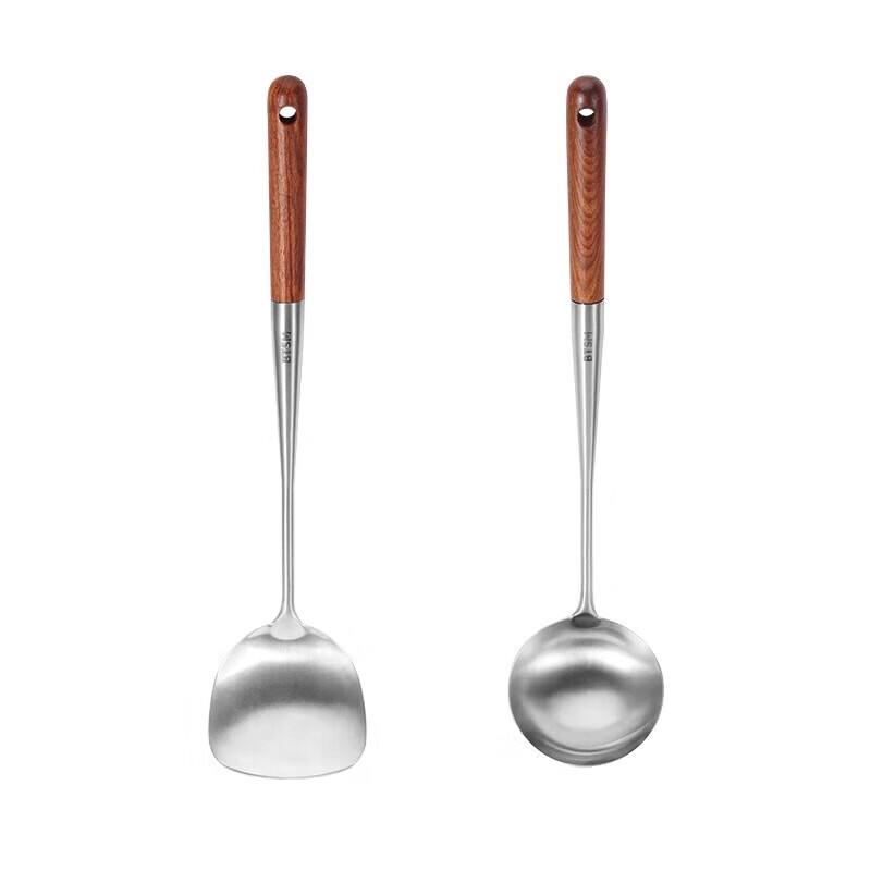 BTSM Thickened 316L Stainless Steel Spatula and Spoon Set