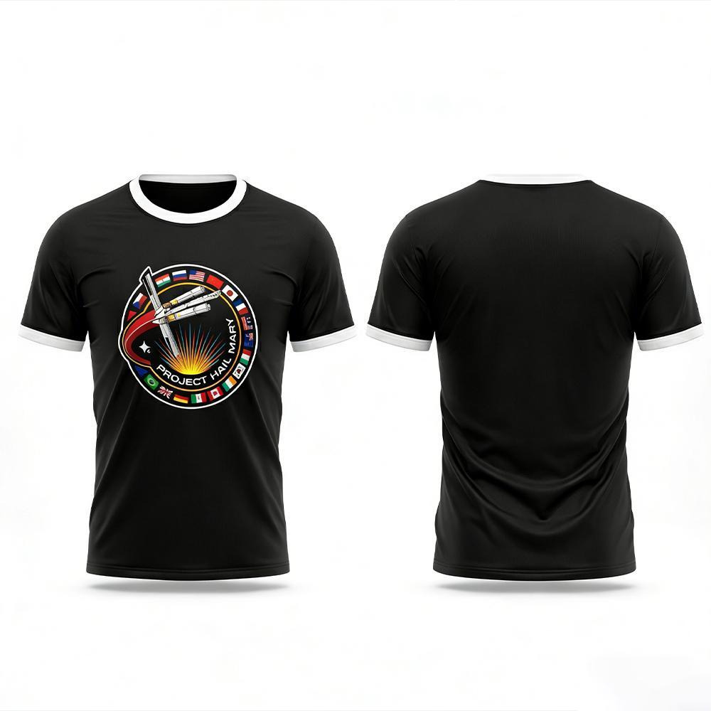2026 New Project Hail Mary Theme T-Shirt Sci Fi Novel Fan Retro Space Graphic Tee Men Women Summer Street Style Crew Neck Top