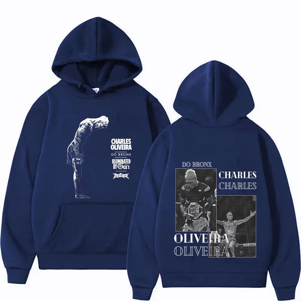 Charles Oliveira Do Bronx 2026 Merch Felpe di Alta Qualità Uomo Donna Calde Casual Streetwear Felpa Perfetta per il Pendolarismo e il Tempo Libero