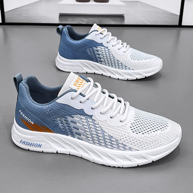 Men's Summer Mesh Breathable Deodorant Thin Fly Mesh Shoes Versatile Casual Running Shoes