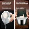 A25F-Quick Spins Salad Spinner Stainless Steel, Lettuce Spinner, Fruit Washer For Household Use On Vegetables And Pasta
