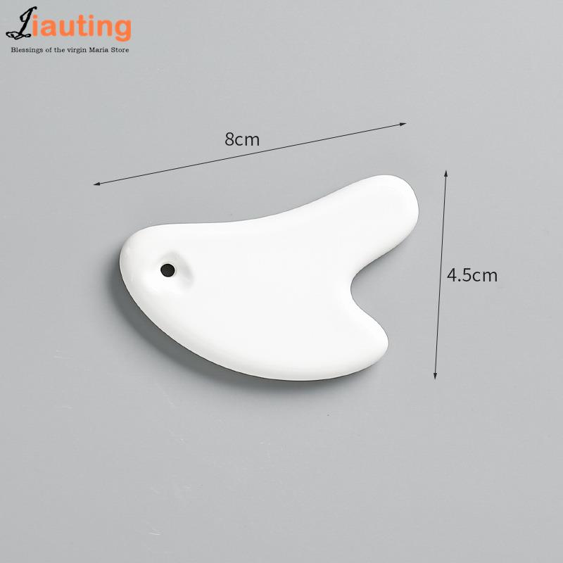 1PC Facial Gua Sha Tools Face Massagers Ceramic Gua Sha Scraper Board For Face Lift Slimmer Reduces Puffiness Body Massage Tool