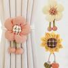 Drape Tieback Holders Curtain Tiebacks Flower Curtain Buckles Rope Decorative Curtain Holdbacks for Office Home Decors