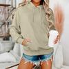 Women's Long Sleeve Oversized  Oversized Drop Shoulder Sleeves Women's Hooded Plush Sweatshirt
