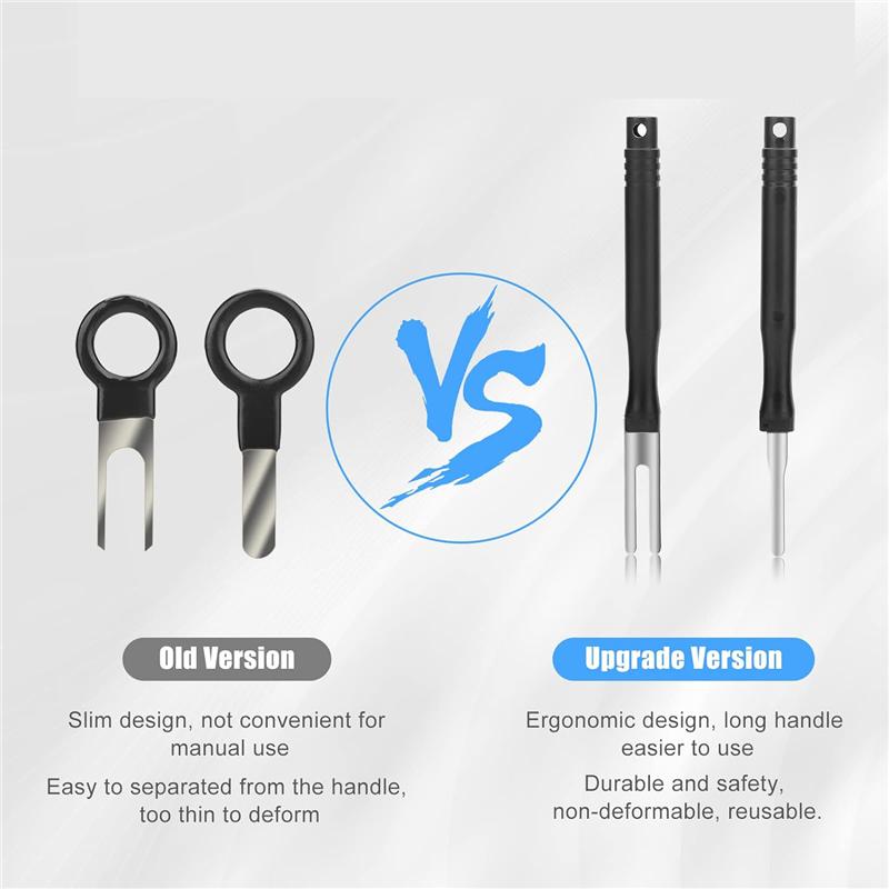 Zestaw narzędzi do usuwania terminali 18 szt. Zestaw narzędzi do wyciągania pinów Zestaw narzędzi do odpinania pinów, Narzędzie do zwalniania pinów złącza elektrycznego samochodu-A87Q