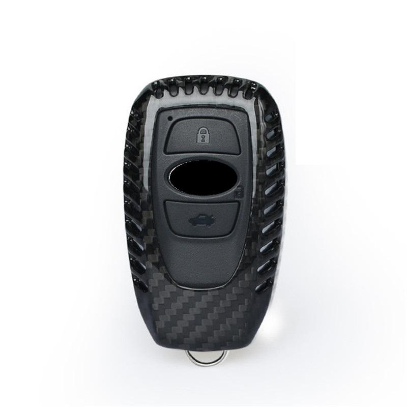 Kohlefaser Auto Schlüsselhülle Abdeckung Skin für Subaru Legacy Impreza Forester Xv Trezia Brz Wrx Levorg Outback Keyless Entry Schutz
