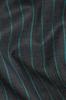 Gravel Gray and Lagoon Blue Striped Wool Rich Double Breasted Blazer
