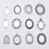 10pcs Fit 13x18mm Oval Glass Cabochon DIY Oval Cameo Cabochon Pendant Base Setting For DIY Jewelry Making