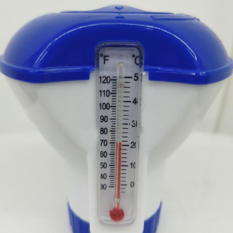 Swimming Pool Floating Chemical  Dispenser With Thermometer Disinfection