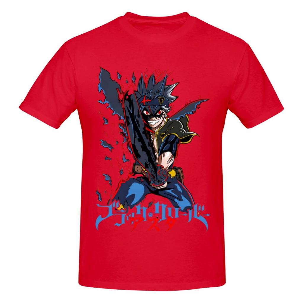 Unisex Black Clover Asta Anime Awesome T Shirt Vintage Oversized Cotton Sleeve Tshirt