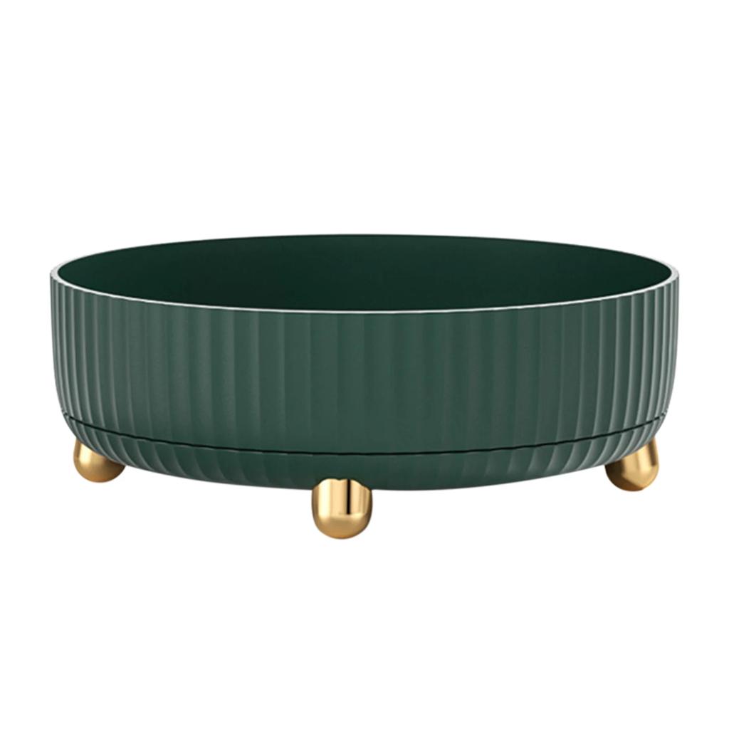 360 Rotation Non-Skid Spice Rack Pantry Cabinet Turntable with Wide Base Storage Bin Rotating Organizer for Kitchen Bathroom