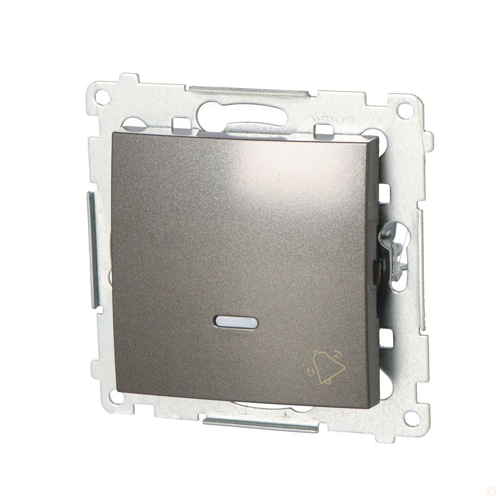 Bell Button with LED Backlight 10 AX, Anthracite Simon54