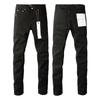 Mens Straight Fit Distressed Patchwork Denim Jeans Vintage Streetwear Style High Waist Ripped Cotton