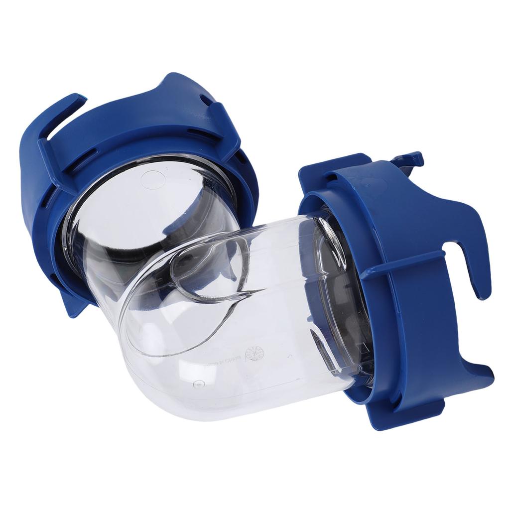 90 Degree RV Tote Tank Adapter Clear Sewer Hose Elbow Leakproof Connection for Camping Vehicle Trailers