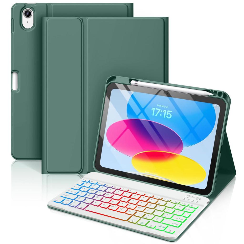 Huawei MatePad SE 11.5 Leather Protective Case with Pen Slot & Backlit Keyboard