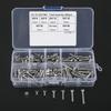 260pcs M3 304 Stainless Steel Flat Head Hex Socket Screw   Nuts Kit, Designed for Industrial and Construction Fasteners