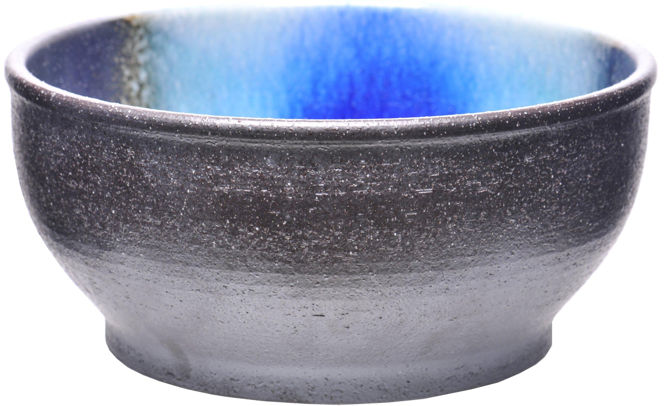 

Kamigrouper Aquarium Shigaraki Medaka Bowl Accent Brown/Blue