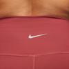 Nike Yoga Damska Seria Sportowa Szybkoschnące Spodnie Treningowe 7/8 z Wysokim Stanem Damskie Doły Czerwony Cedrowy DM7024-661