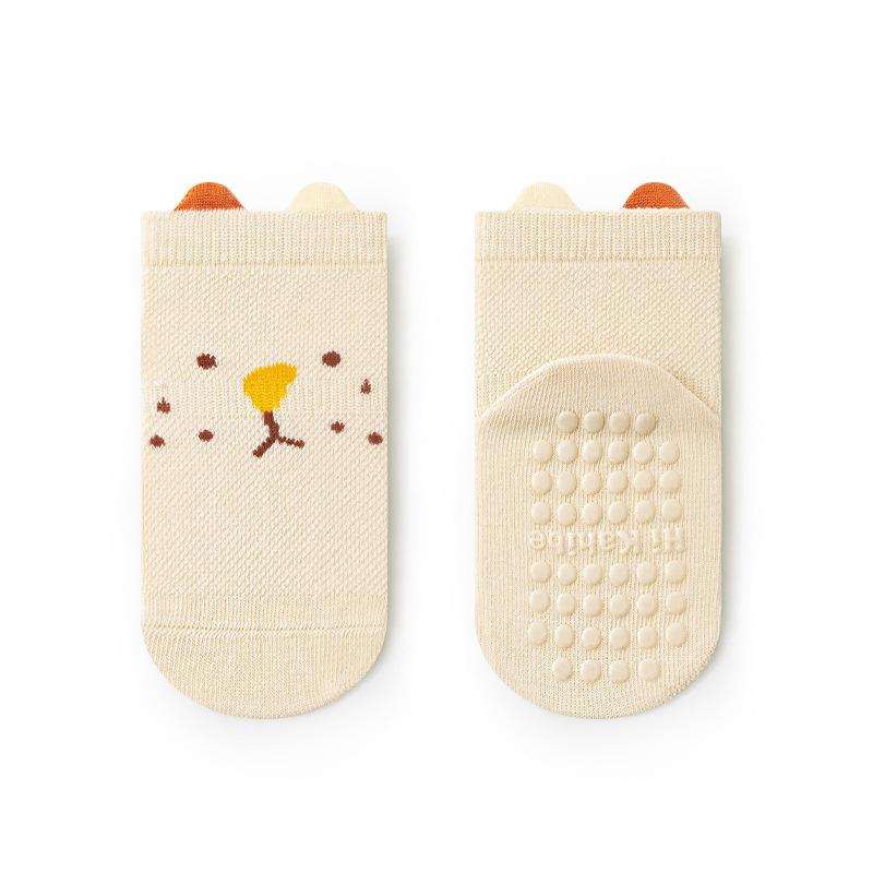 0-5Years Korean Cute Mesh Socks Summer Thin Cotton Boneless Baby Socks For Girls And Boys Children Toddler Non-slip Floor Socks