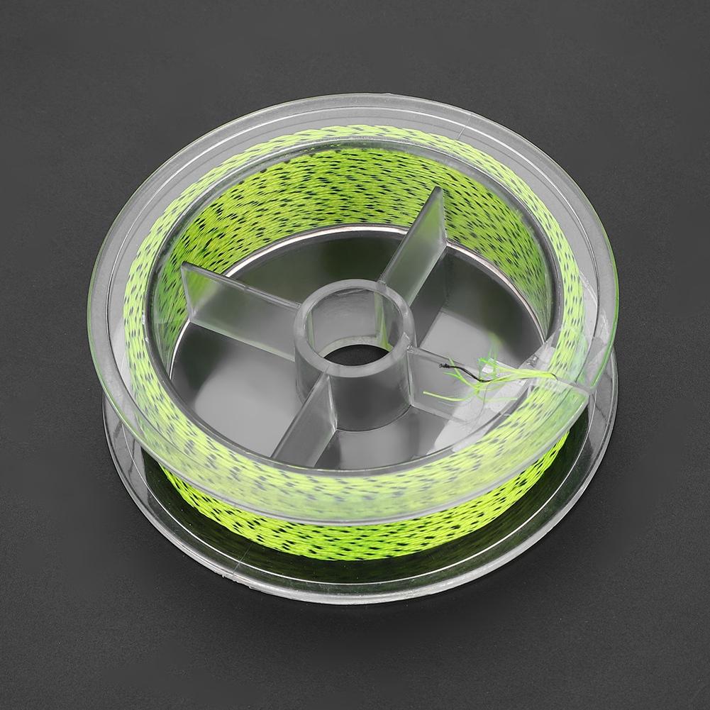 50m Nylon Strong Extreme Tapered er Fly Fishing Braid Line Angler (Yellow&Black 20lb)