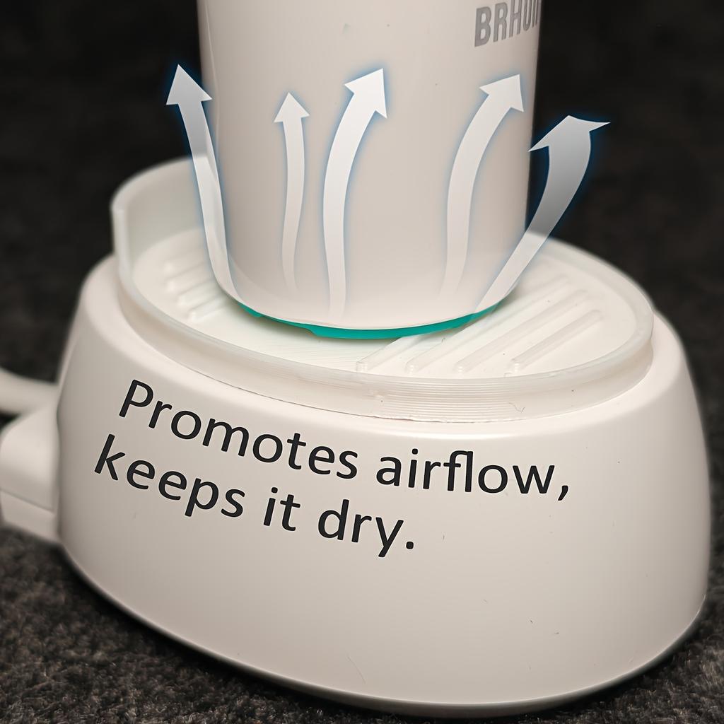 Electric Toothbrush Charging Base Drain Tray, Ventilation Design to Prevent Dirt Residue Moisture, Effective Hygiene Keeper