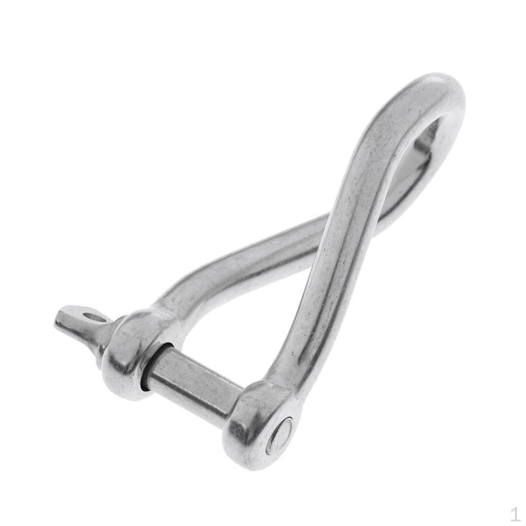 0.3 Boat Twisted Anchor Shackle - 6 Stainless Steel