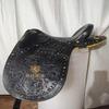 Australian Stock Horse Tack Leather Saddle With Tooling Carving All Size.
