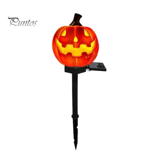Energy Saving Solar Powered Landscape Stakes Halloween Pumpkin Light, Waterproof Garden LED Outdoor Festive Lanterns for Patio Lamp with Stake Pathway