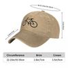 Bike Silhouette Washed Baseball Cap Cyclist Logo Streetwear Trucker Hat Summer Women Outdoor Casual Snapback Cap