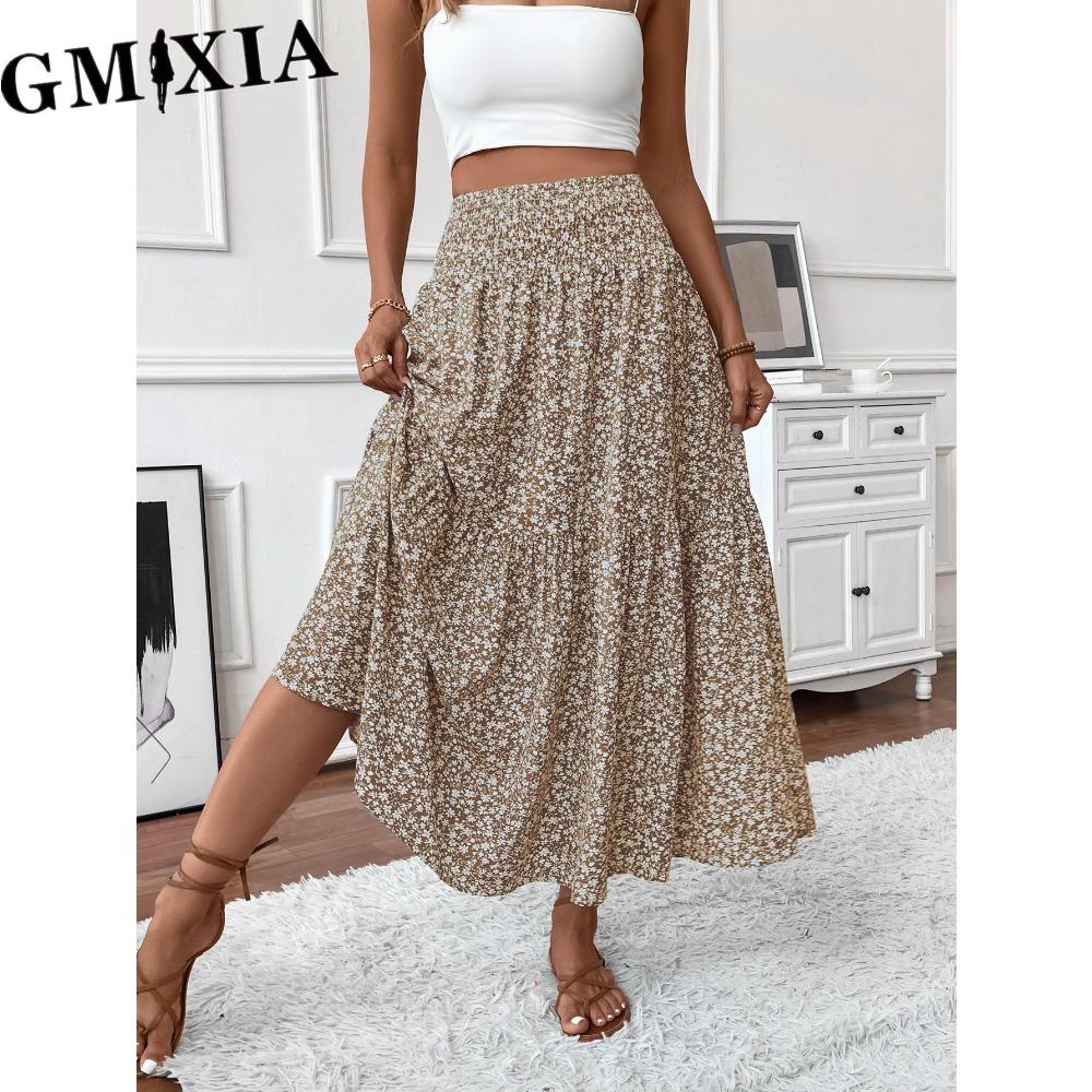 

GMXIA Women s Fashion Leisure Casual Summer Spring Skirt XL хаки