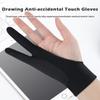 1pcs 1/2 Fingers Drawing Gloves Anti-fouling Anti Accidental Touch Gloves  Screen Board