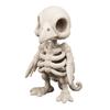 Niche Dark Aesthetic Collectibles 3D Printed Gothic Vulture Skeleton Figurine,Spooky Bird Skull Statue, Mini Style Window Decor Micro Landscape