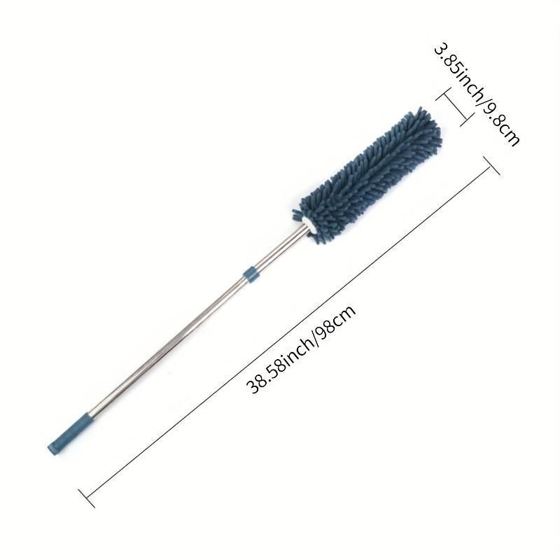 Extendable Dusting Broom - Heavy-Duty Cleaning with Non-Shedding Head, Telescopic Handle, for Floors, Furniture, Ceiling, Hard-to-Reach Areas