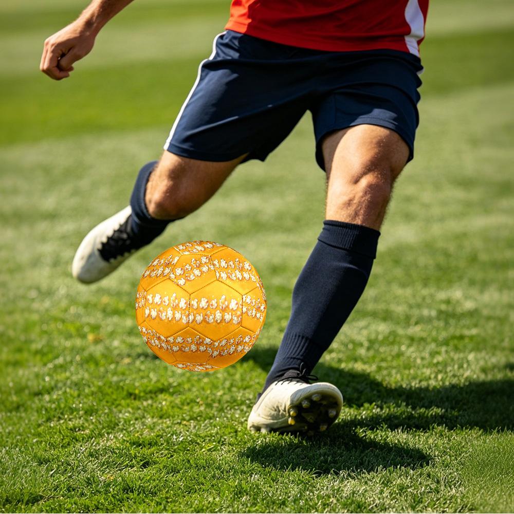 1pc Popcorn Party Theme Soccer Ball Football, Size 5, Lightweight PVC, Outdoor Training Soccer Ball,Gift J61418