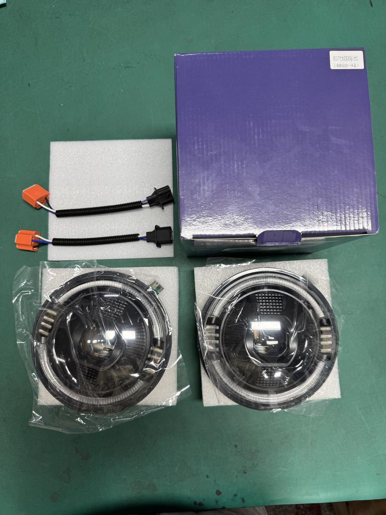 2 PCS LED Headlights, 7 Inch Waterproof Round Headlamps with High Low Beam DRL Turn Signal